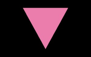 代表同運的粉紅色三角形，源於納粹標記同性戀的符號。目前仍有人使用著。